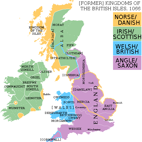 (FORMER) KINGDOMS OF THE BRITISH ISLES, 1066